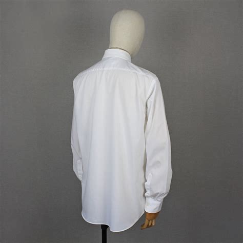 white dior tuxedo sheer shirt|Christian Dior Long Sleeve Tuxedo Shirt .